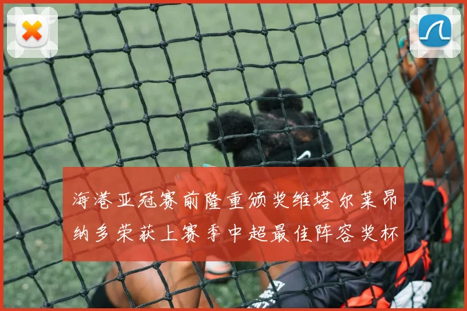 海港亚冠赛前隆重颁奖维塔尔莱昂纳多荣获上赛季中超最佳阵容奖杯